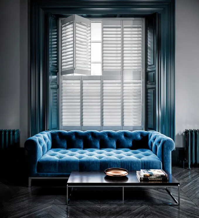 Interior shutters (open)